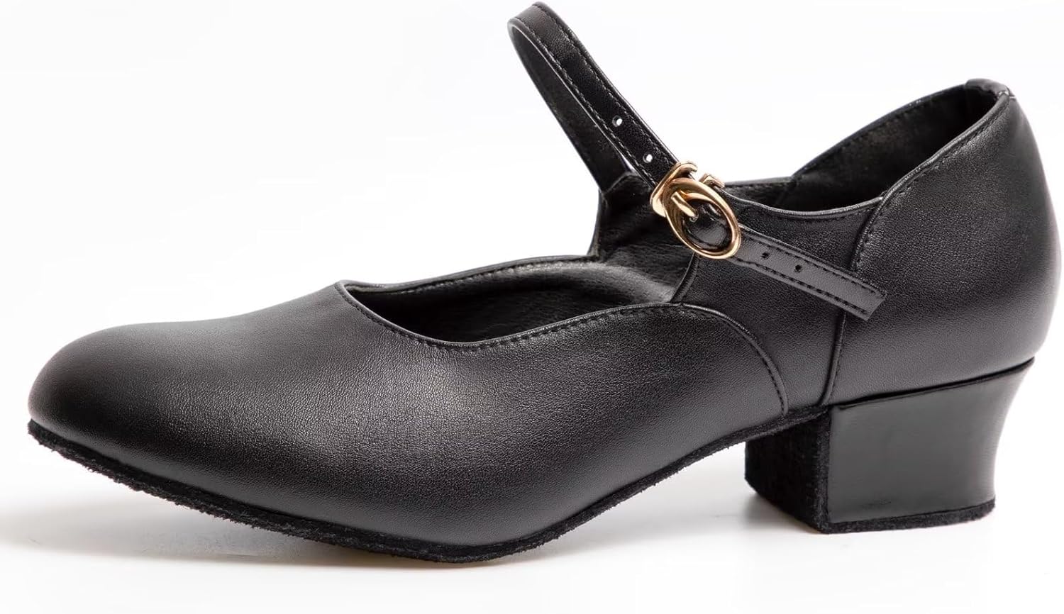 ARCLIBER Black Character Shoes for Women Low Heel Cuban Heel Dance Shoes Ankle Strap Dancing Shoes - Image 3