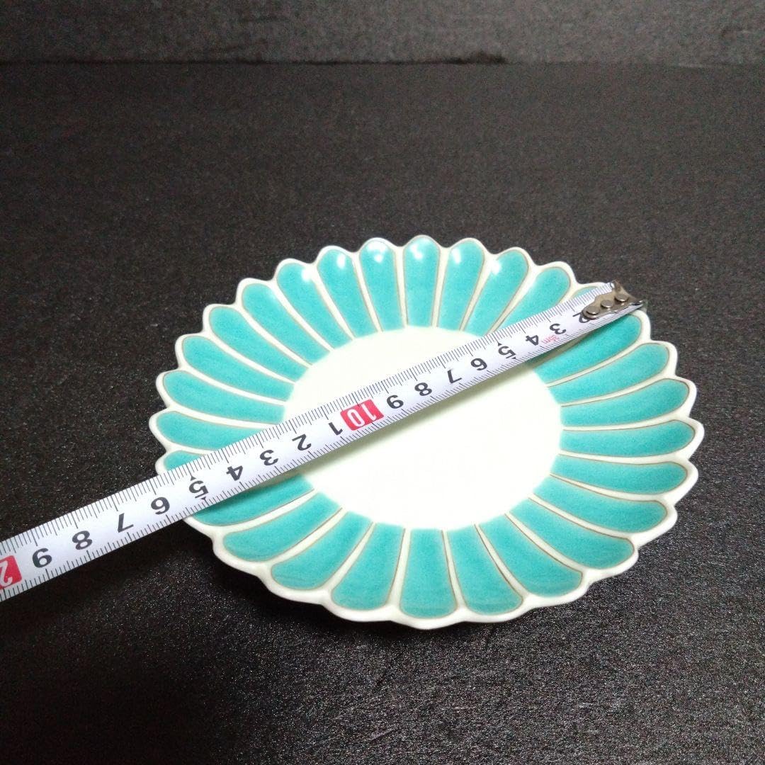 新品 有田焼 幸楽窯 菊割脚付き銘々皿4枚　料亭　懐石料理　レストラン　お祝い 有田焼 幸楽窯 菊割脚付き銘々皿4枚 料亭 懐石料理 レストラン