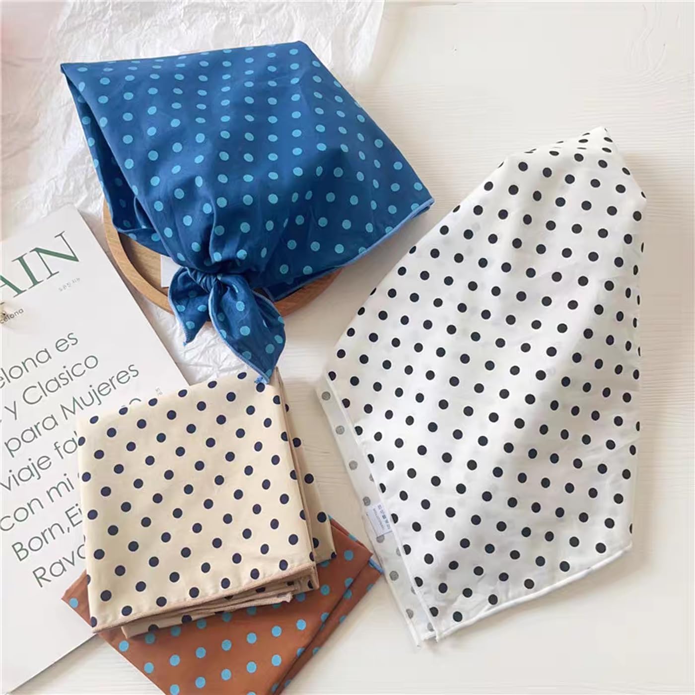 2 Pack 100% Cotton Bandana Headband, Head Wrap, Protective Coverage, Hair Neck Scarf for Men, Women 23 x 23 inch - Image 3