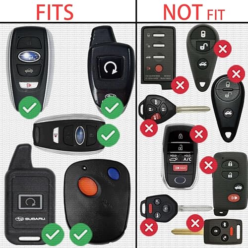 Miniatura 3 de uuam Paquete de 2 baterías de repuesto CR2032 2032 para llavero remoto Subaru, compatible con carcasa 2017-2021, Ascent Crosstrek Forester, Impreza