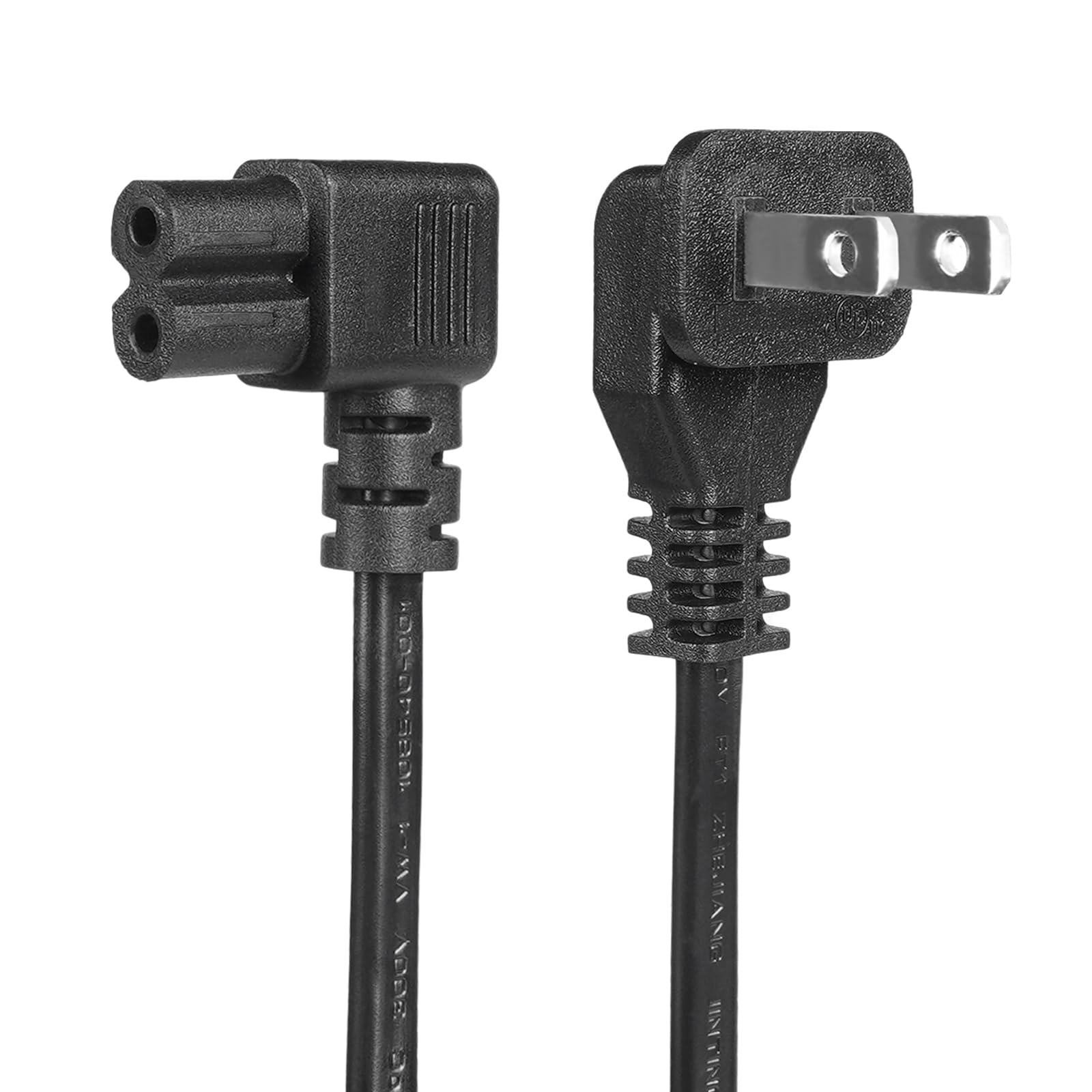 10 Feet Power Cord Compatible Samsung TV, TCL Roku LG LED LCD TV Right Angle Power Cable Replacement
