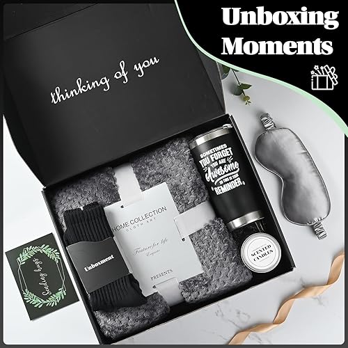 Miniatura 3 de Paquete de cuidado para hombres, amigos enfermos, cesta de regalos Get Well Soon para hombre, sentirse mejor después de la cirugía recuperarse,