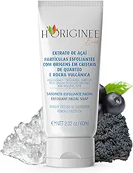 H'originée Brasil Sabonete Gel Esfoliante Facial, Controla a Oleosidade, Limpeza Profunda e Ajuda combater a Acne- 60ml