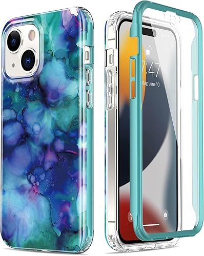 Esdot Funda para iPhone 15 con protector de pantalla integrado, funda duradera con diseños de moda para mujeres y niñas, elegante funda protectora