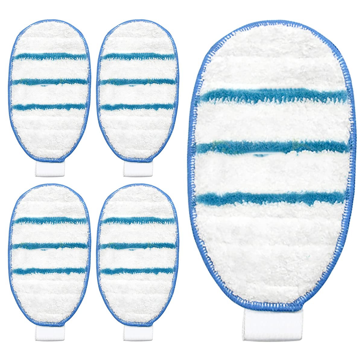 WANGCL 5 Pack Washable Microfiber Replacement Cleaning Pads for Black Decker Steam Mop FSM1610 1630 CL30
