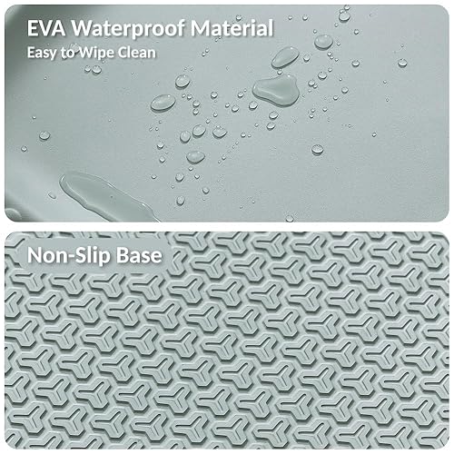 Miniatura 3 de Luxury Little Cambiador de bebé portátil de EVA impermeable para cambios de pañales, vestirse, masaje de bebé y aplicación de humectante, suave y