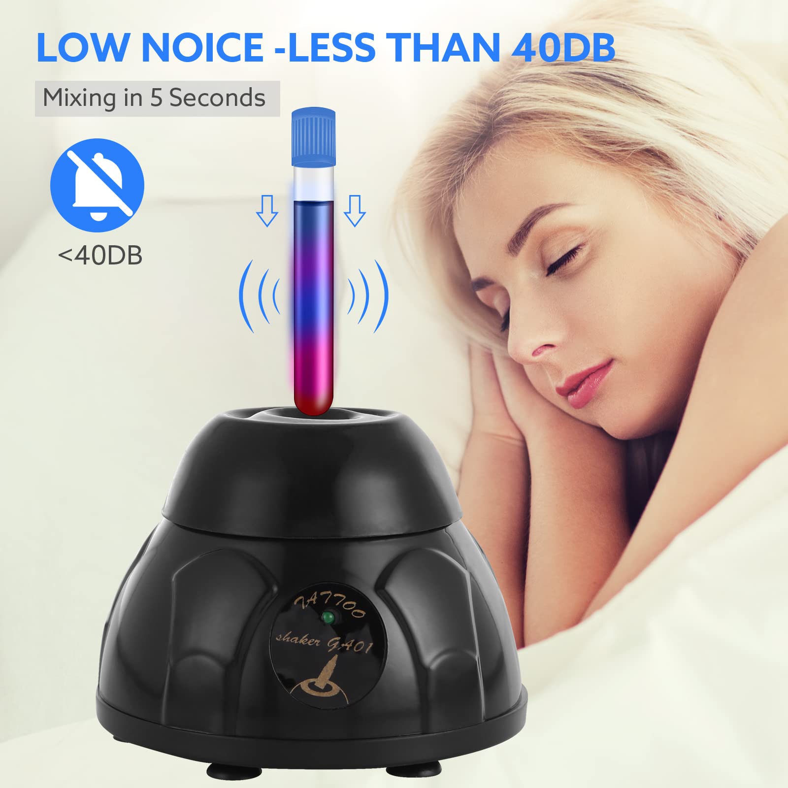 APROTII Mini Vortex Mixer Paint Mixer, 5200RPM Lab Liquid Shaker