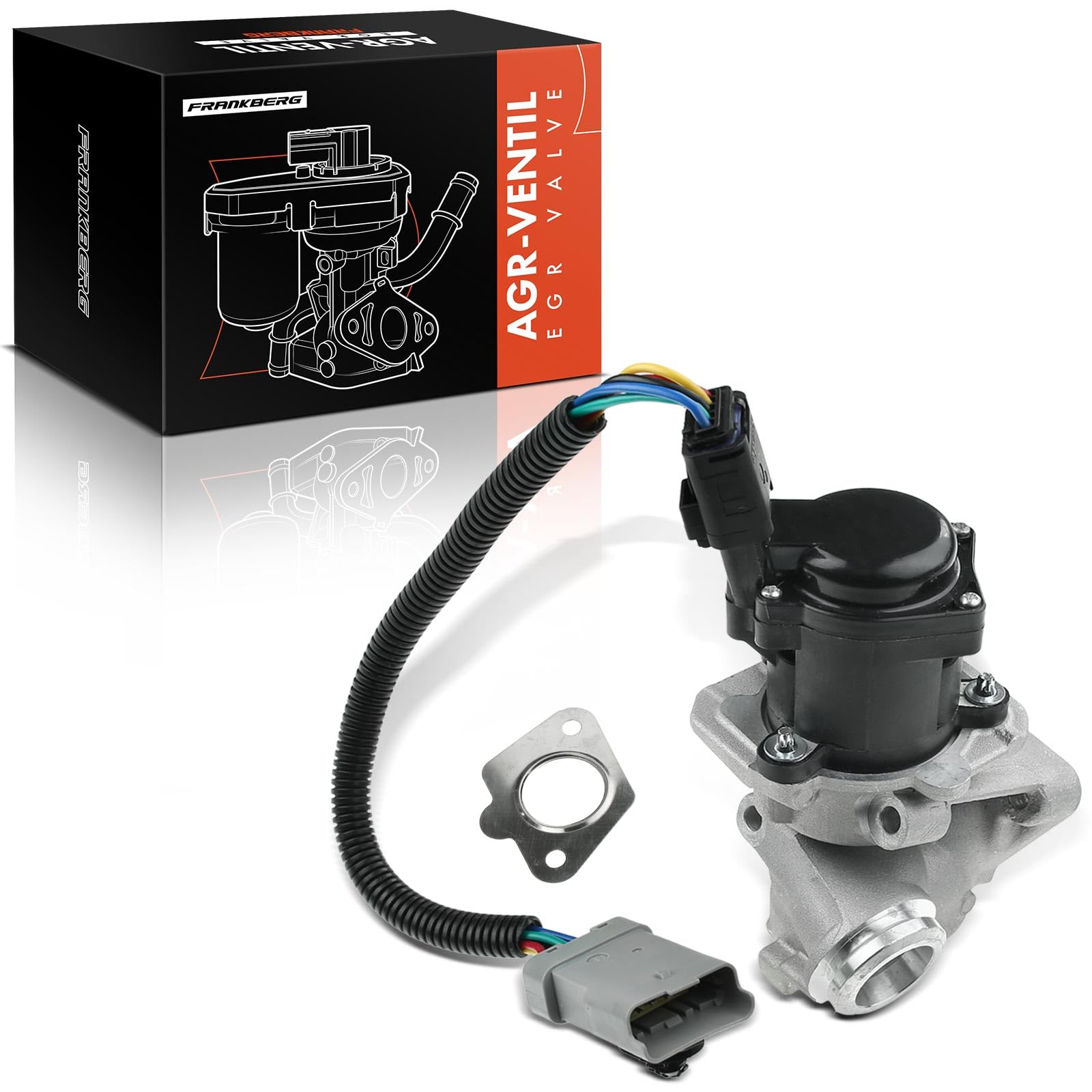 Frankberg Ricircolo dei gas di scarico della valvola EGR 3M5Q9D475DA | Compatibile con: V50 MW,C-Max DM2,C30,Focus II Stufenheck DA,S40 II 544,Focus C-Max,Focus II DA DP HCP,Focus II Turnier DA