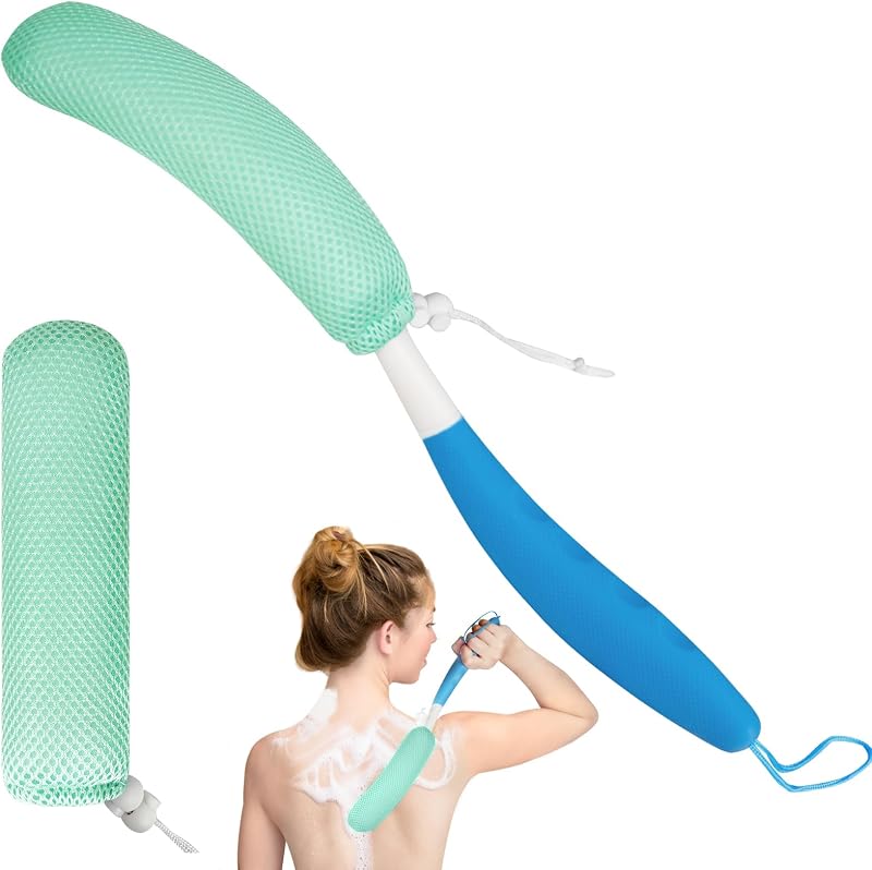 Escova para banho e corpo Leetye Mei com cabo longo, 39 cm, AM0030