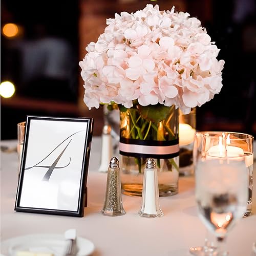 Miniatura 5 de Auihiay 64 piezas Flores Artificiales de Hortensia, Cabezas de Hortensia de Seda con Tallos, Flores de Hortensia Rosa para Bricolaje Centro de Mesa