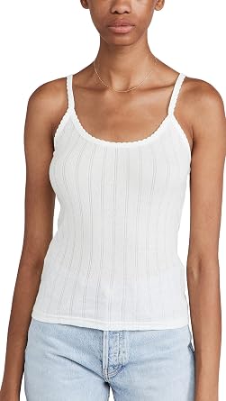 Leset Womens Pointelle Classic Tank Top