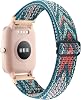 YONWORTH Adjustable Elastic Watch Band Compatible with Veryfitpro ID205L ID205S ID205 ID205U Smart Watch Bands, 19mm Stretchy Nylon Loop Strap Soft Wrist Bands for Women Men Green Arrow