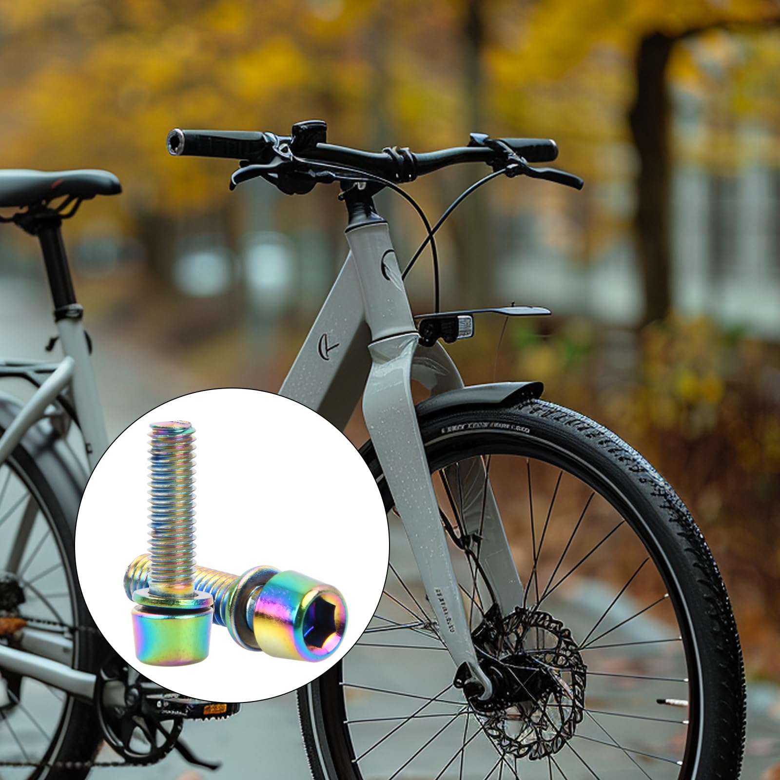 Asudaro Fietsstuurbouten, M5 x 18 mm, schroeven, 6 stuks, fietsheadset