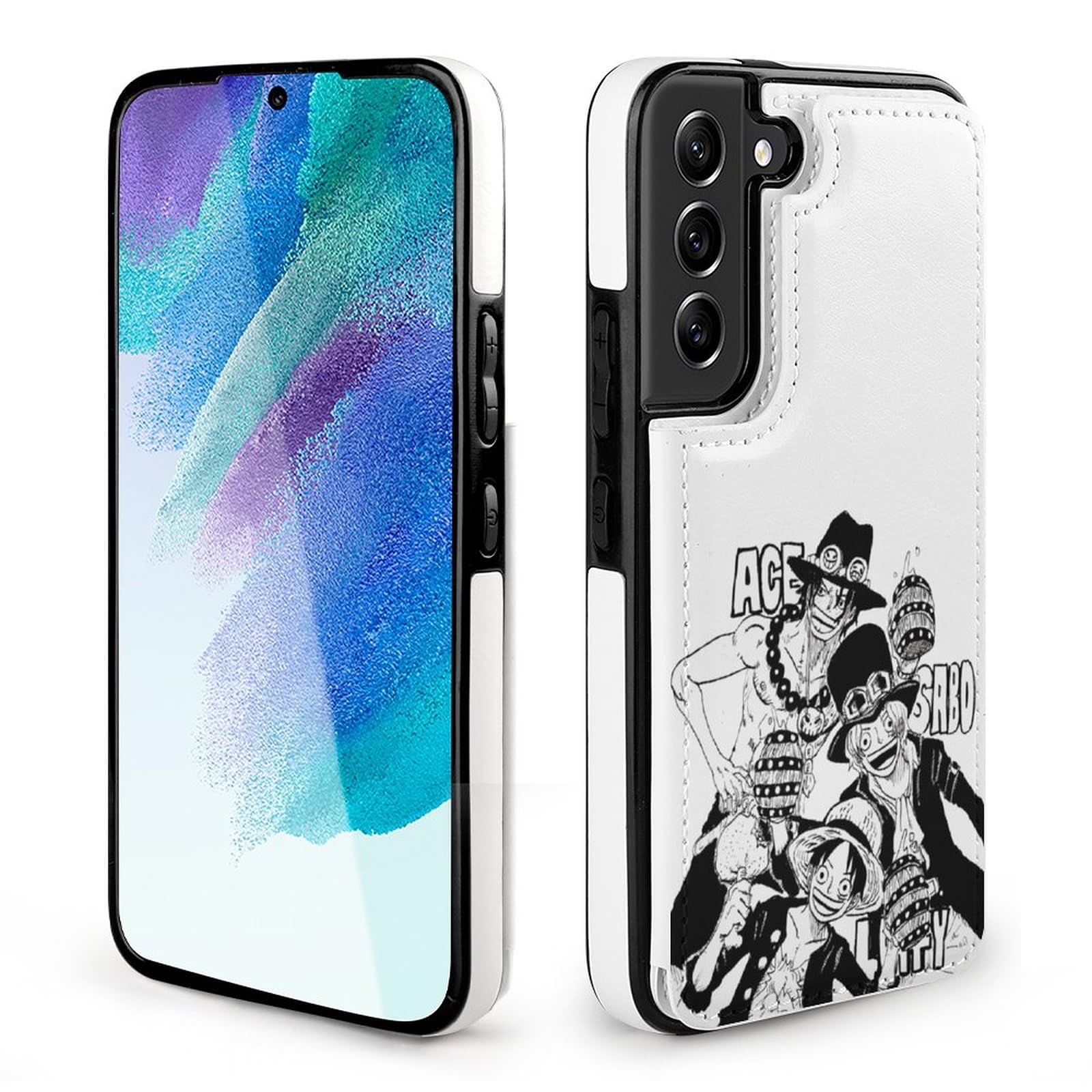 Amazon.co.jp: Galaxy S22 ケース 手帳型 ワンピース ONE PIECE エース