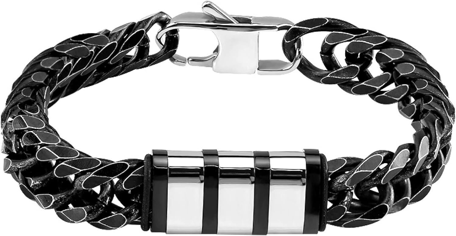 EBAT Mens Anniversary Jewelry Teenage Boy Family Tree Bracelet Holiday Engraving Bracelets Christmas Names Link Bracelets Grandpa Minimalist Bracelet With Charms