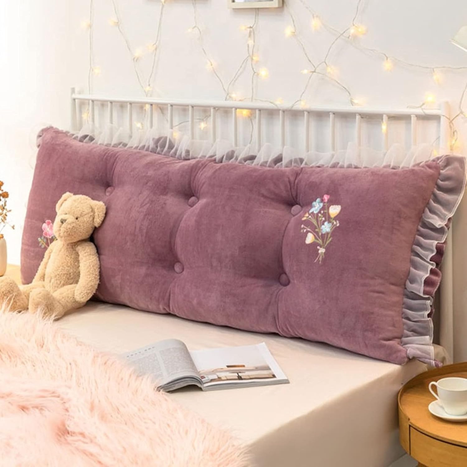 クッション 大きい パープル ソファ チェック柄 1 50cm 花柄 北欧 フリル付き インテリア雑貨 三角クッション 背もたれ 読書 寝れる うつ伏せ リラックスクッション おしゃれ かわいい 1人掛け 3人掛け 座椅子 雑貨 一人暮らし プレゼント