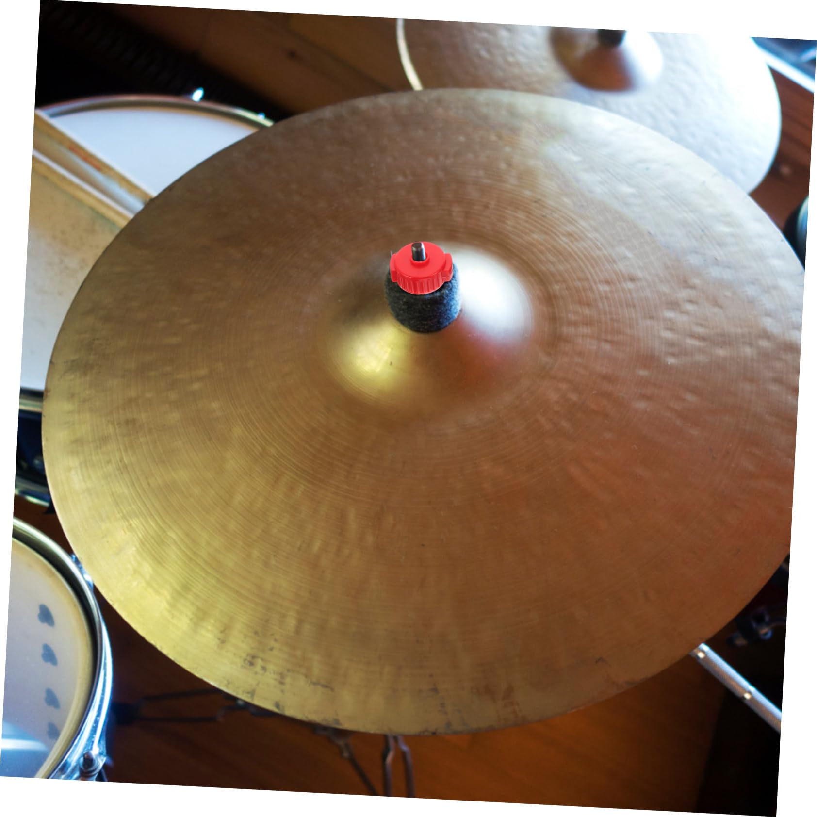 FAVOMOTO 4pcs Cymbal Quick Release Nuts for Drum Set Kit Sturdy Plastic Drum Cymbal Nuts Assembly Nuts and Fixing Screws