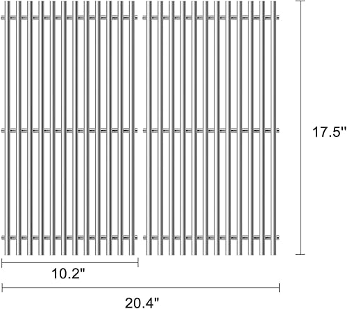 Miniatura 4 de Adviace Barras aromatizantes 7635 de 15.3 pulgadas, quemador 69785 de 18 pulgadas, rejillas de acero inoxidable 7637 de 17.5 pulgadas y rejilla de
