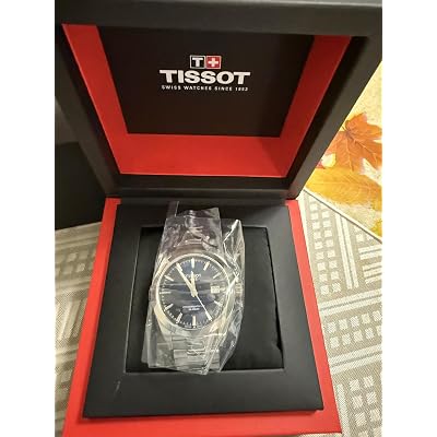 tissot mens gentleman stainless steel dress watch grey t1274071104100 Amazon.com: Tissot mens Gentleman Stainless Steel Dress Watch Grey  T1274101104100 : Clothing, Shoes & Jewelry