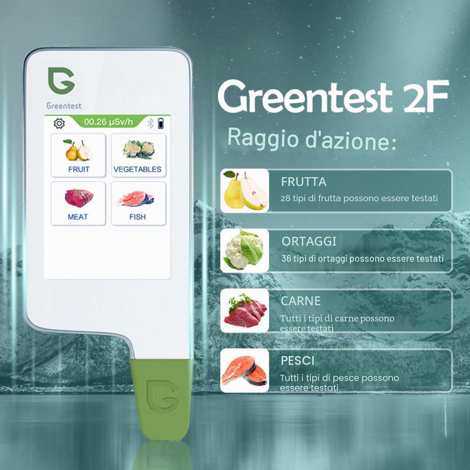 G Tester e misuratore digitali di carne fresca, frutta, nitrato vegetale e misuratore combinato per alimenti