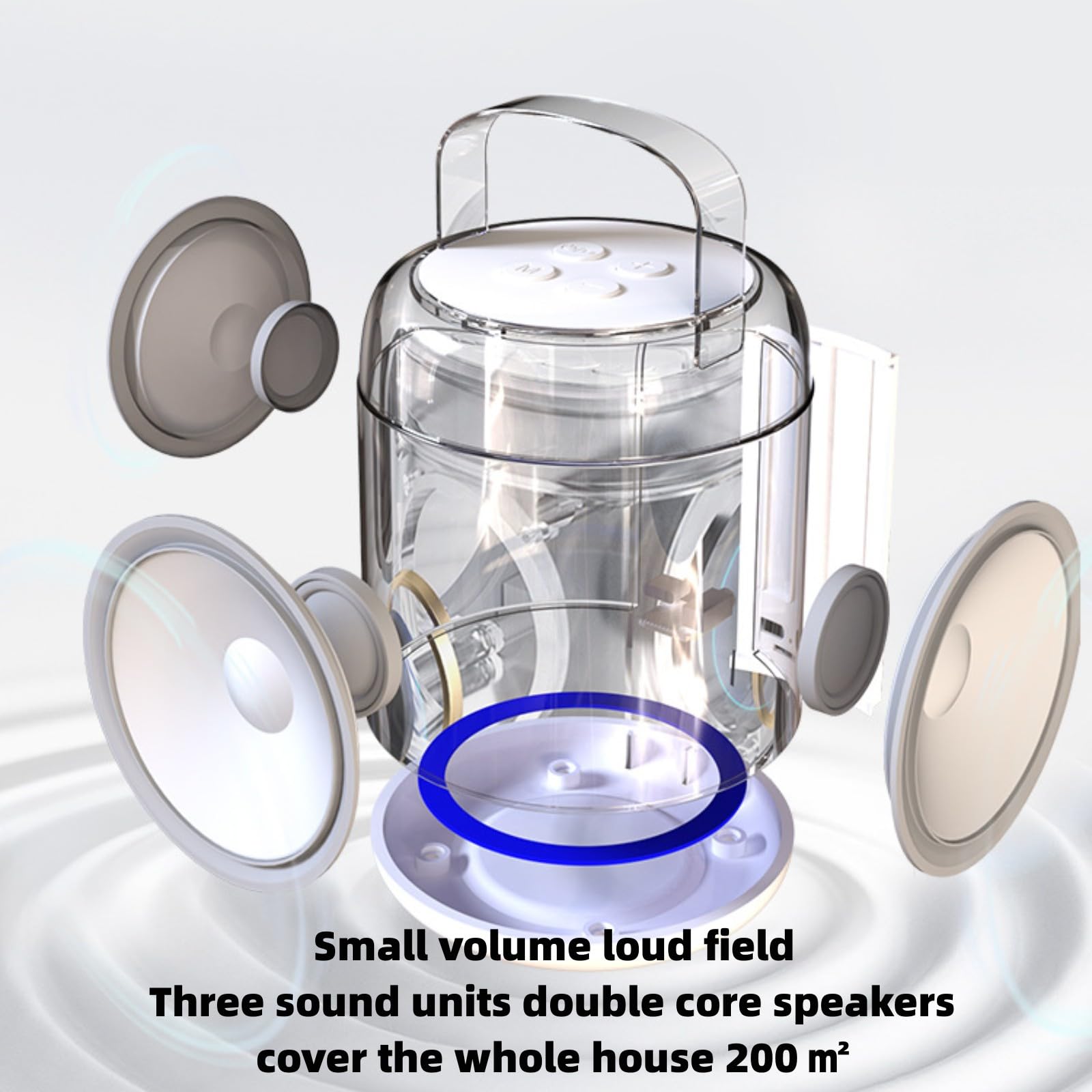 Macchina per karaoke Bluetooth ricaricabile, altoparlante portatile con microfoni wireless e luci a LED, effetti che cambiano la voce, giocattolo per karaoke, lettore karaoke, per feste di compleanno
