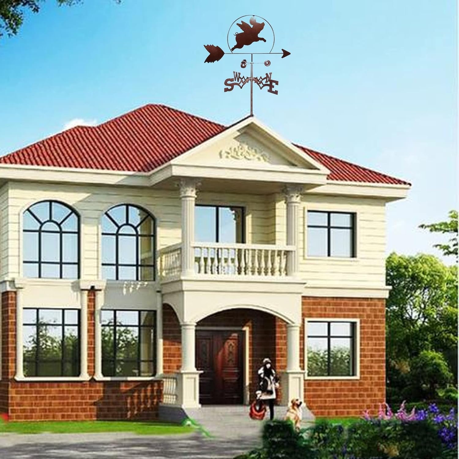 ヴィンテージウェザーベーン、防錆コーティング付きウェザーベーン、簡単な取り付け - Weather Vanes Little Fly