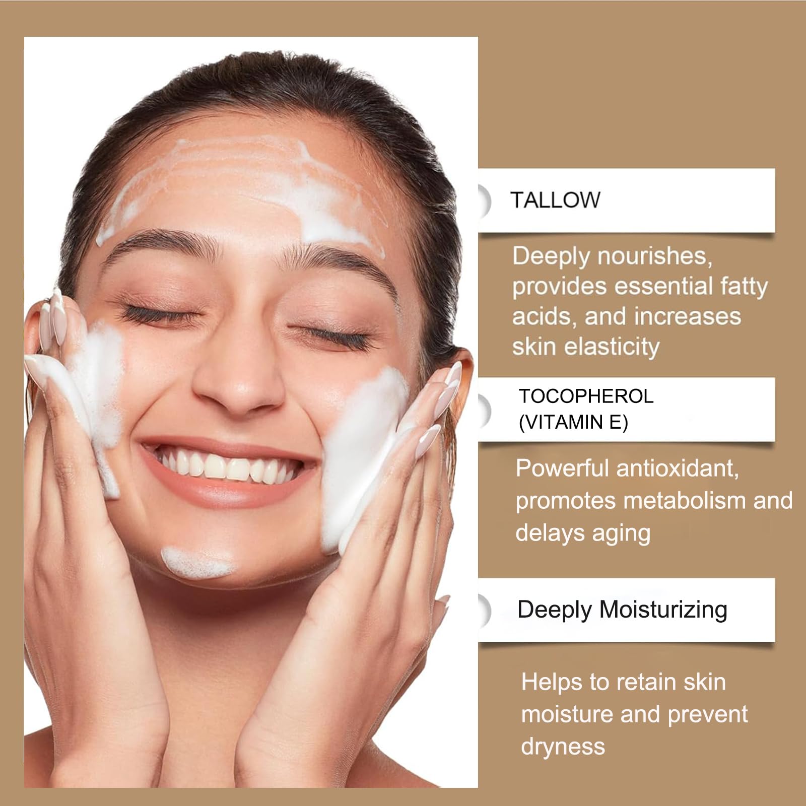 Beef Tallow Soap for All Skin Types - Deep Cleansing Bar for Face and Body - Targets Oil and Pores - Nourishing and Moisturizing - 100g - Image 4