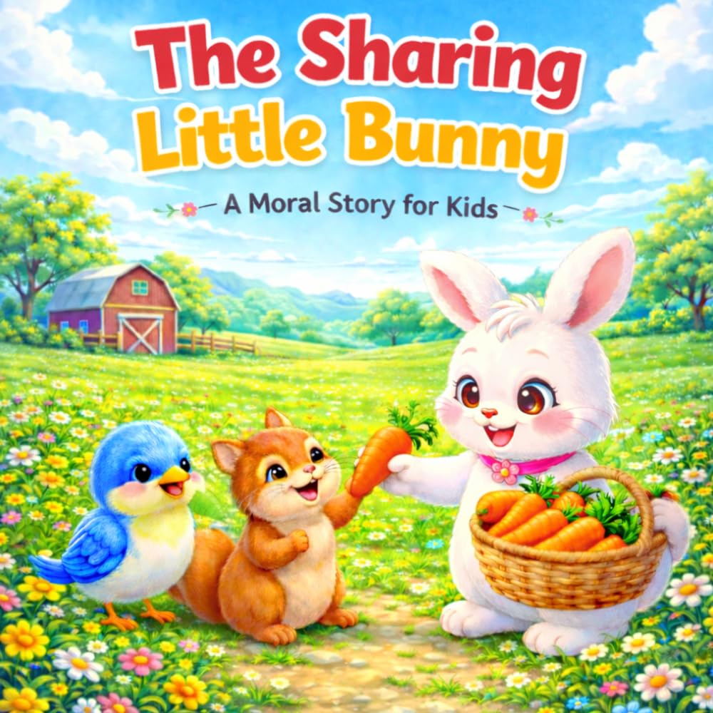 The Sharing Little Bunny: A Moral Story for Kids About Sharing, Friendship, and Kindness