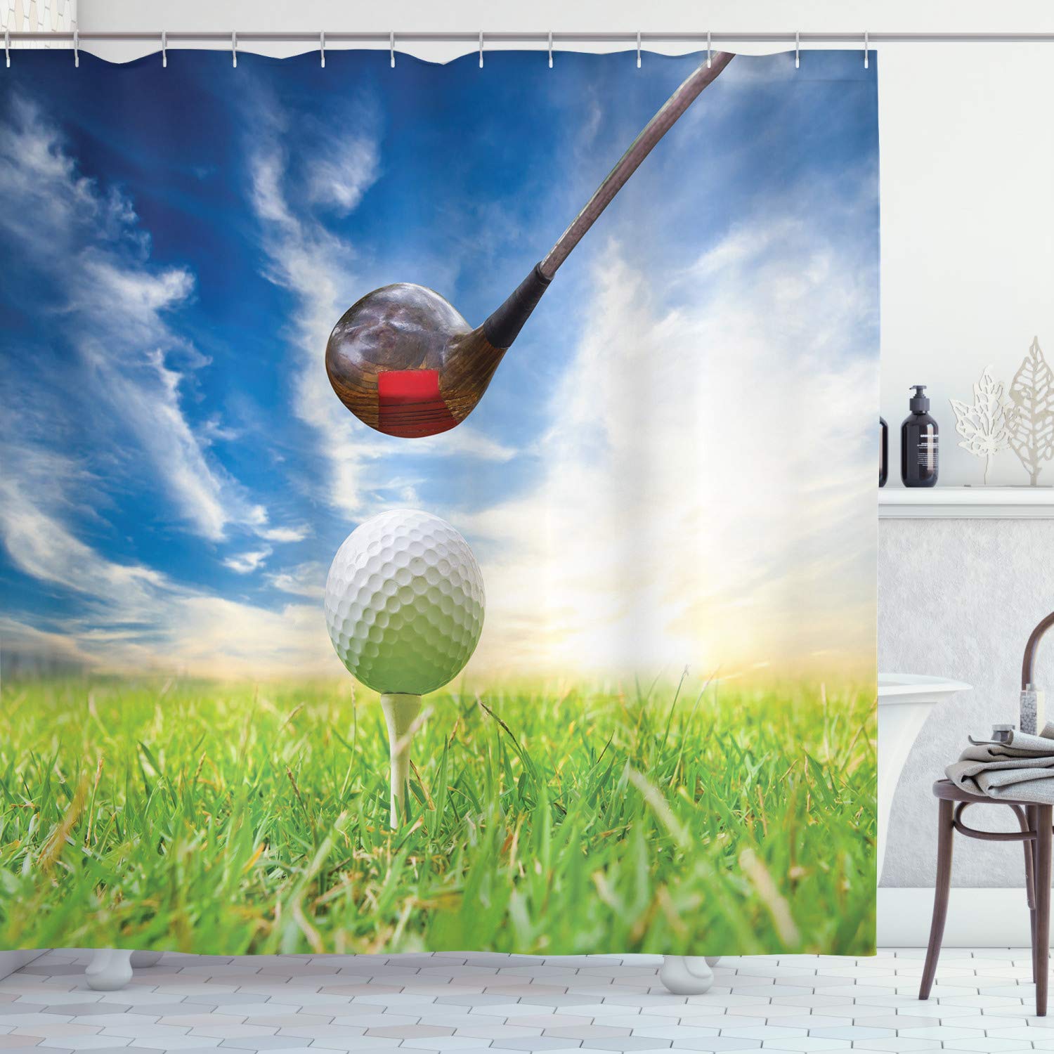 Sports Themed Shower Curtains Curtains & Drapes