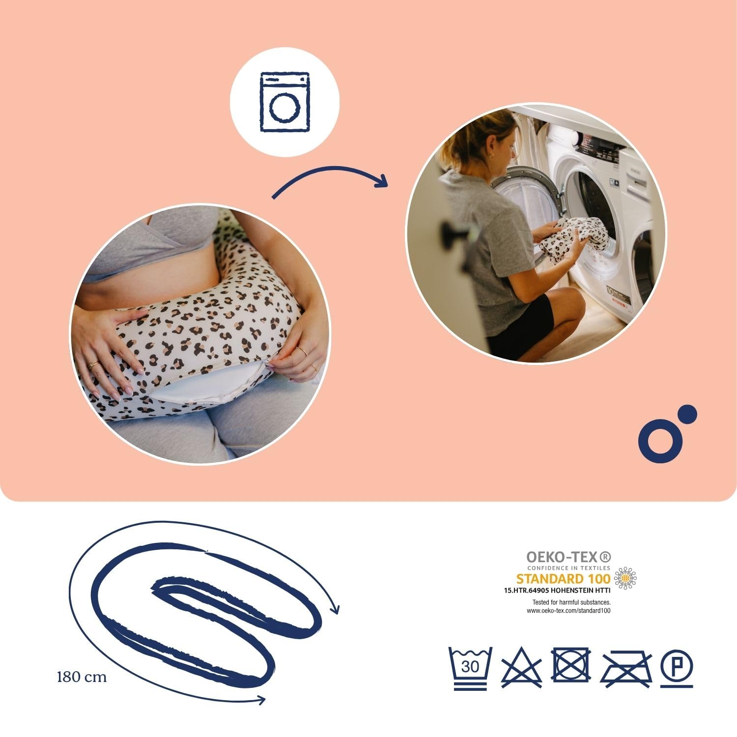 doomoo Cojín de Lactancia Leopard Cream