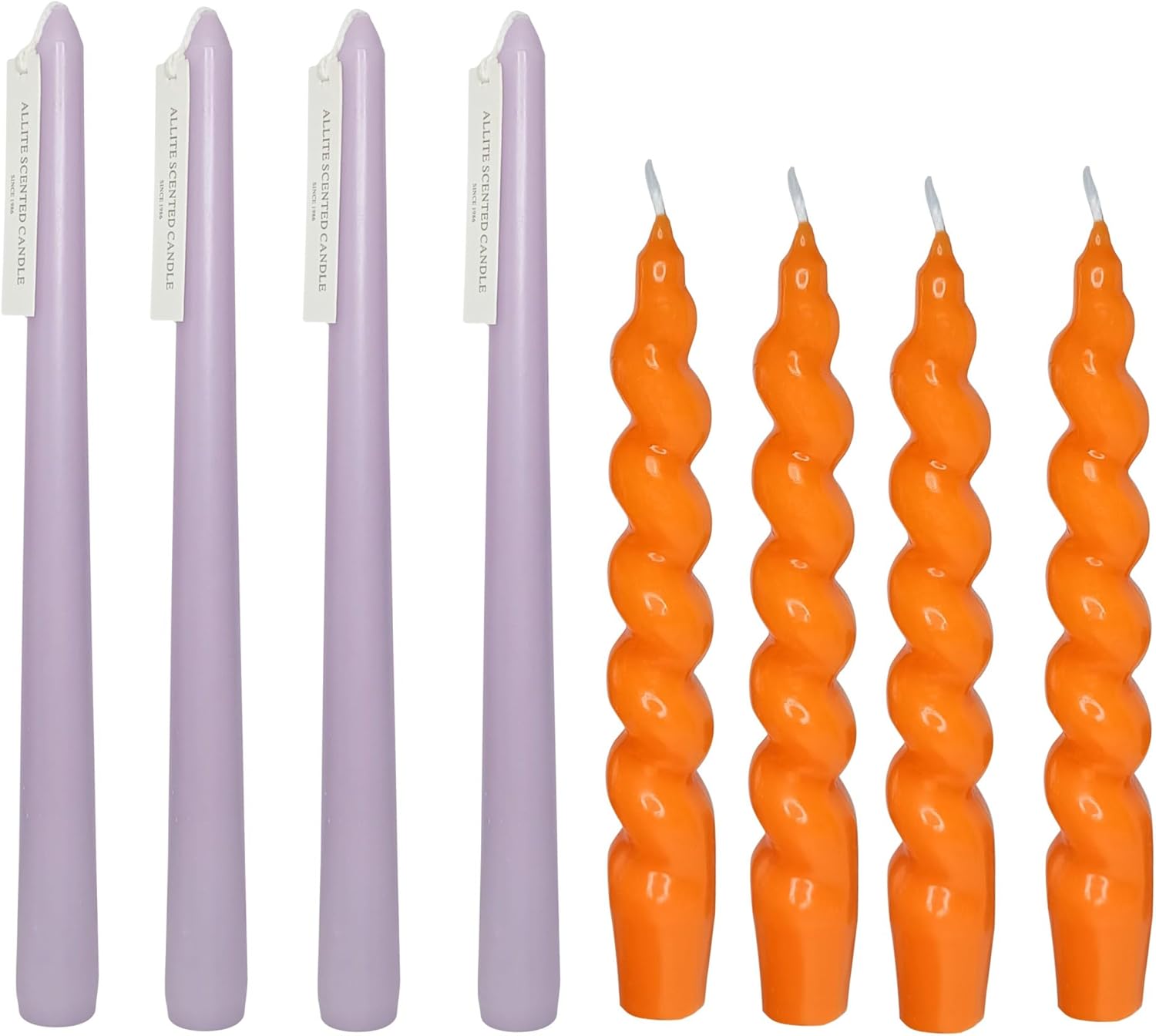 Spiral Taper Candle Dinner Candlesticks Tapered Candles Unscented Wax Twisted Candle for Home Décor Weddings Festive Seasons Holiday