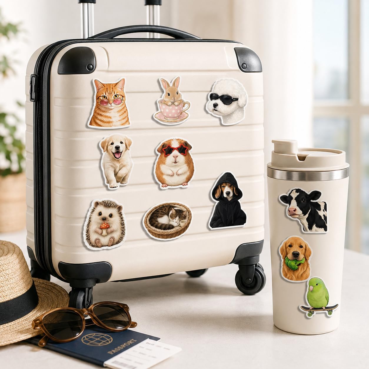 (50 pcs-3in) Cute Dog & Pet Stickers Pack for Kids, Teens & Dog Lovers image 3