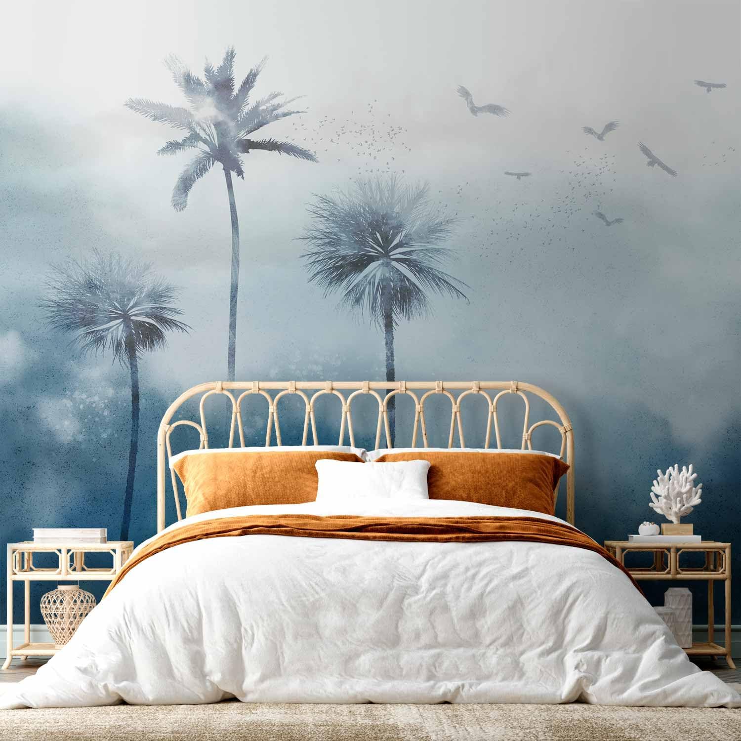artgeist Wall Mural Abstract 79x55 in - XXL Non-Woven Wallpaper Fleece Wall Decor Photo Print Picture Image Design Nature Palm Botanical Like Painted c-A-10010-a-a