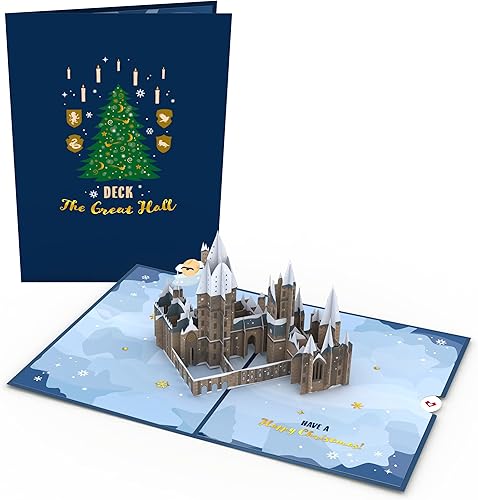 Miniatura 4 de Lovepop Harry Potter Christmas at Hogwarts - Tarjeta desplegable de felicitación navideña de 5 x 7 pulgadas, tarjeta de Navidad para fanáticos de