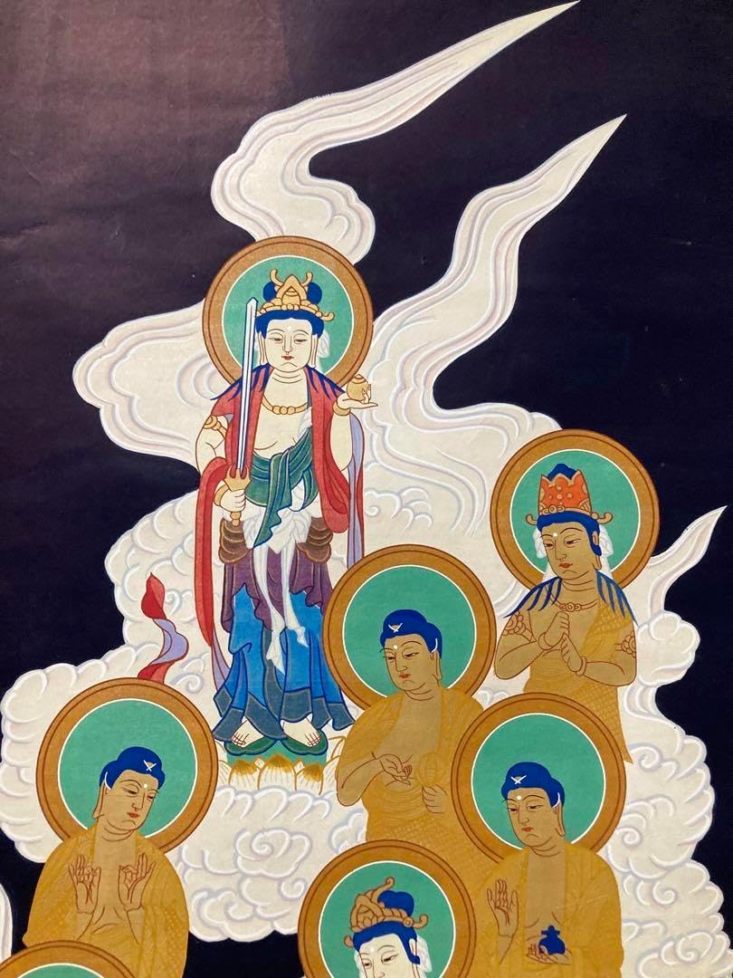 複製】/作者不明/十三佛図/工芸/布袋屋掛軸HG-1