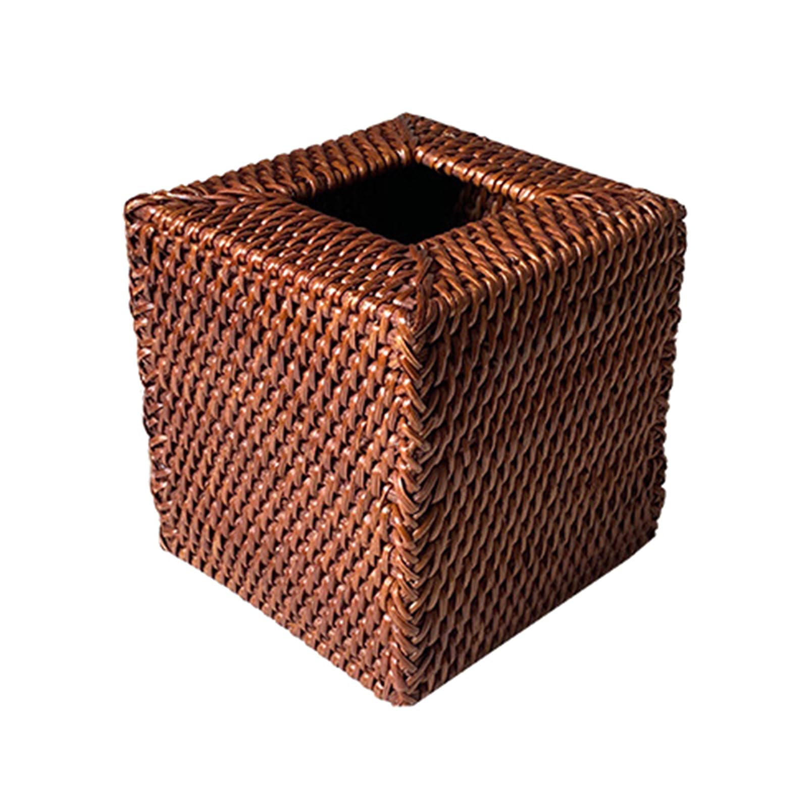 Caramels Handwoven Square Tissue Holder with Organizers Home Accessory for Bathroom and Daily Use Table Tissue Holder