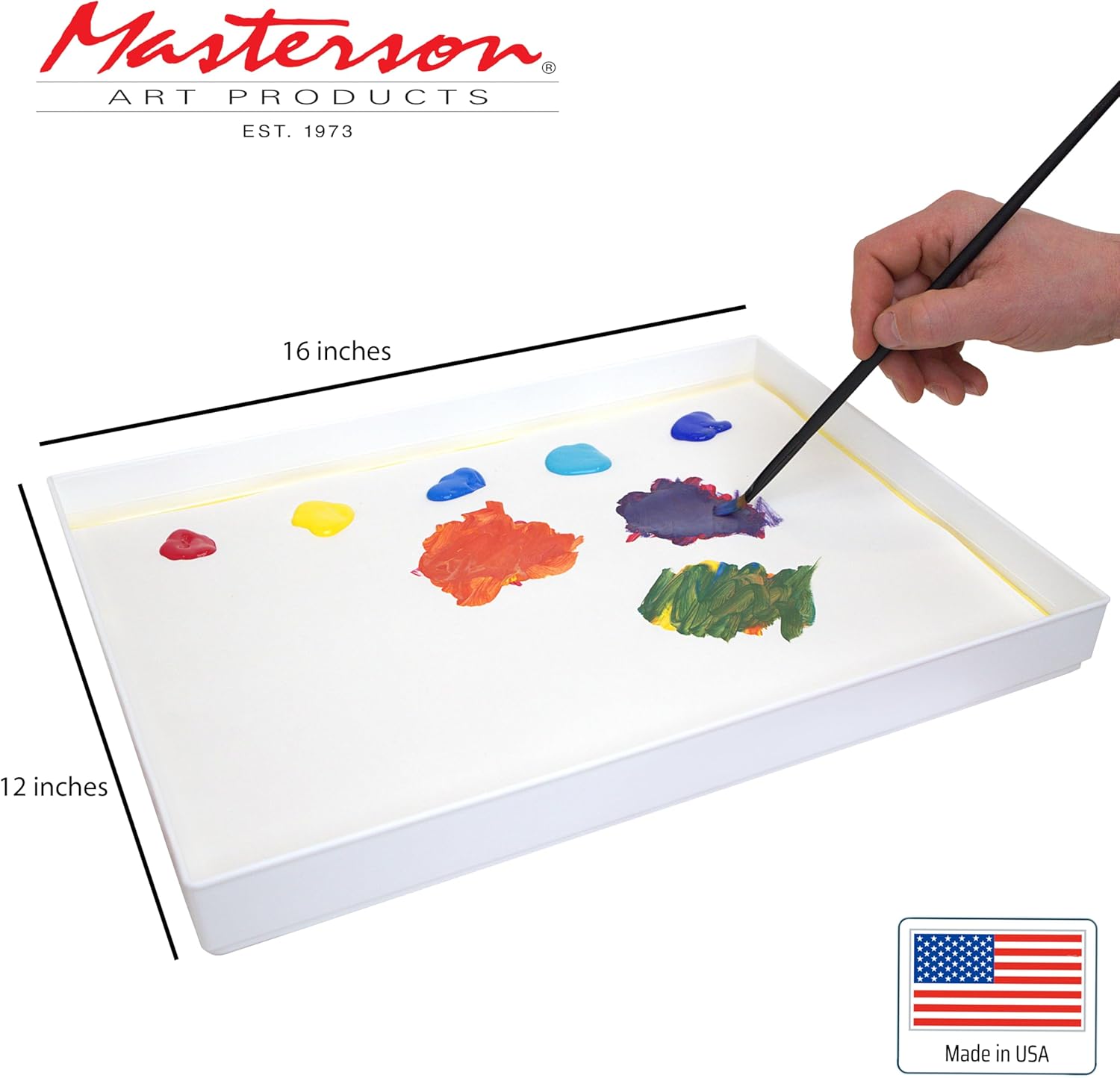 Masterson Sta-Wet Premier Palette Airtight Paint Palette Keeps Paint Fresh for Days, Made in USA Masterson Sta-Wet Premier Palette