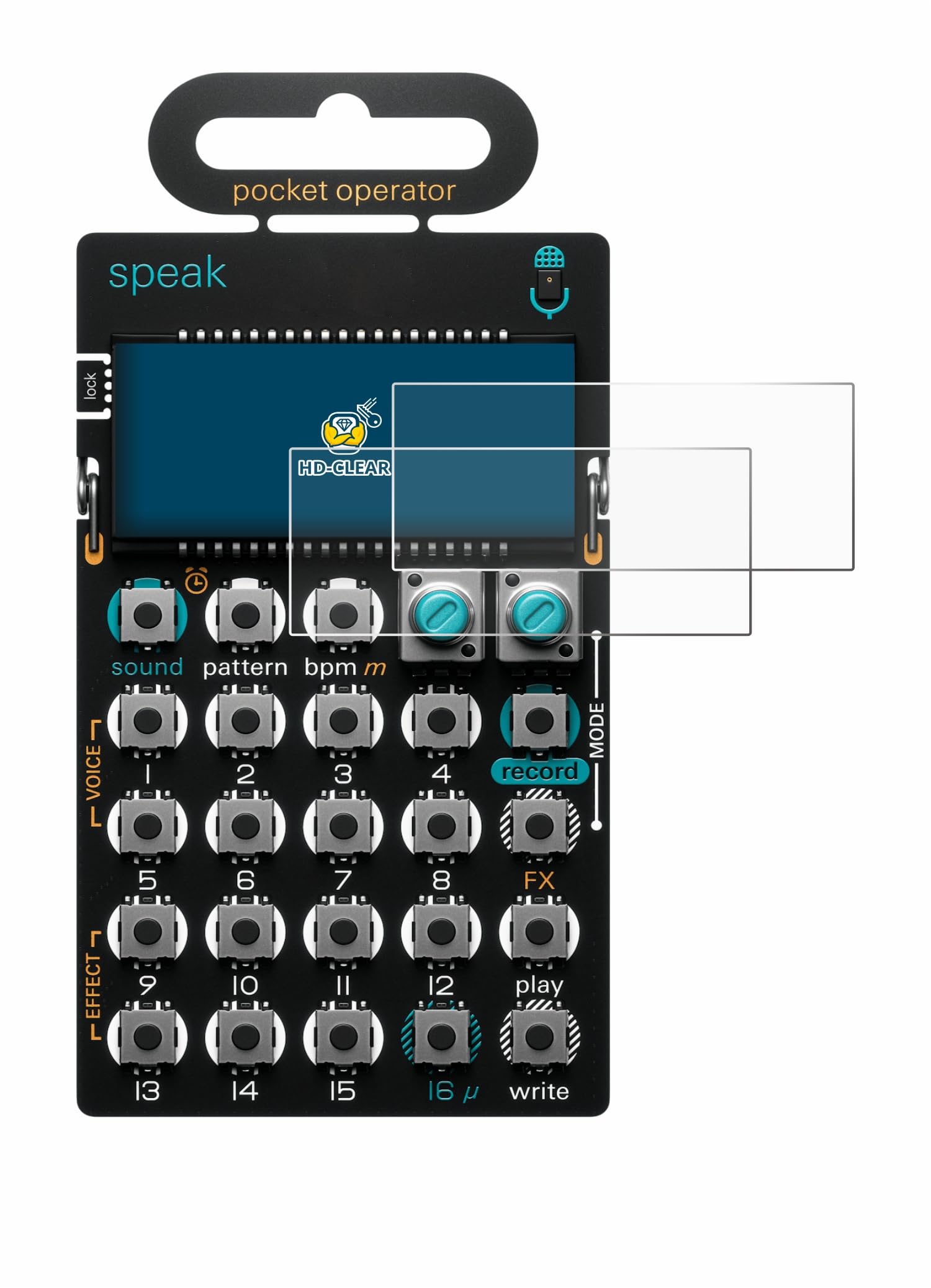 brotect Screen Protector Compatible with Teenage Engineering PO-35 Speak (2 Pack) - HD-Clear Protection Film