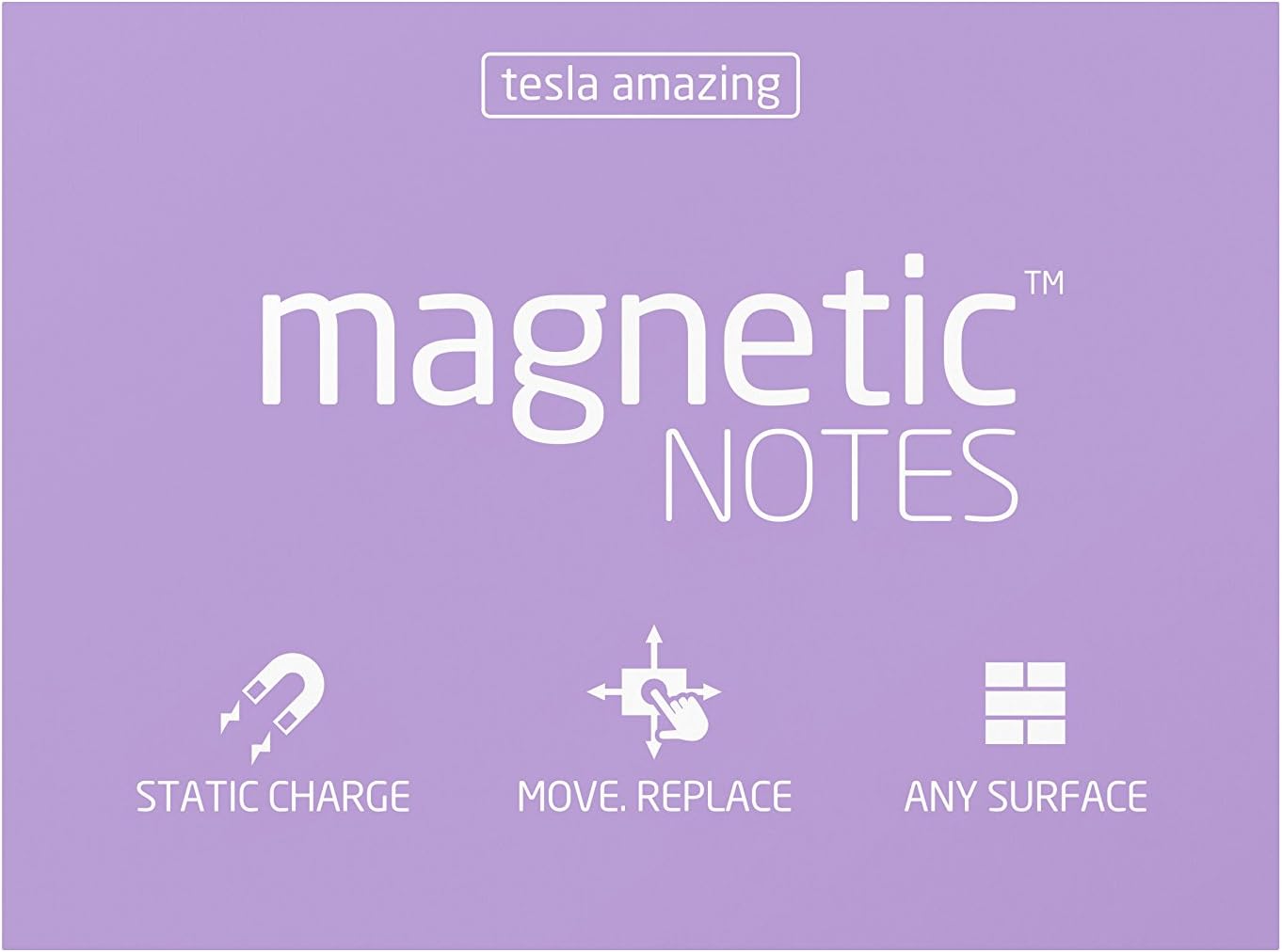 Tesla Amazing Magnetic Notes M-size (100x74) mm (Pastel Pearl)