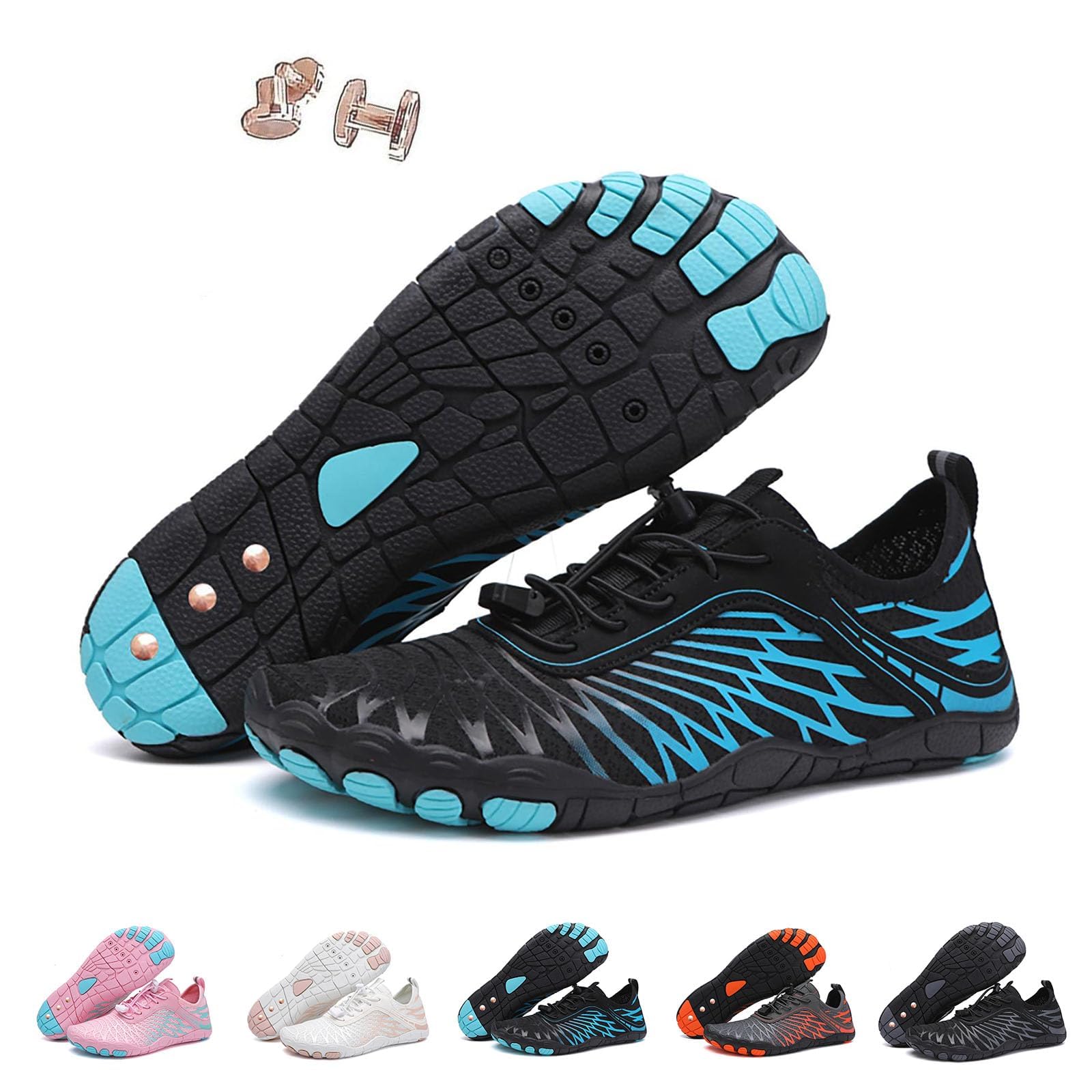 Grounding Shoes with Copper for Women Men, Hike Grounded Barefoot Footwear Shoes for Womens Mens Soft Comfortable