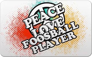 Makoroni - PEACE LOVE FOOSBALL PLAYER 2"x3" Novelty Humor Gift Refrigerator Magnet, DesI84