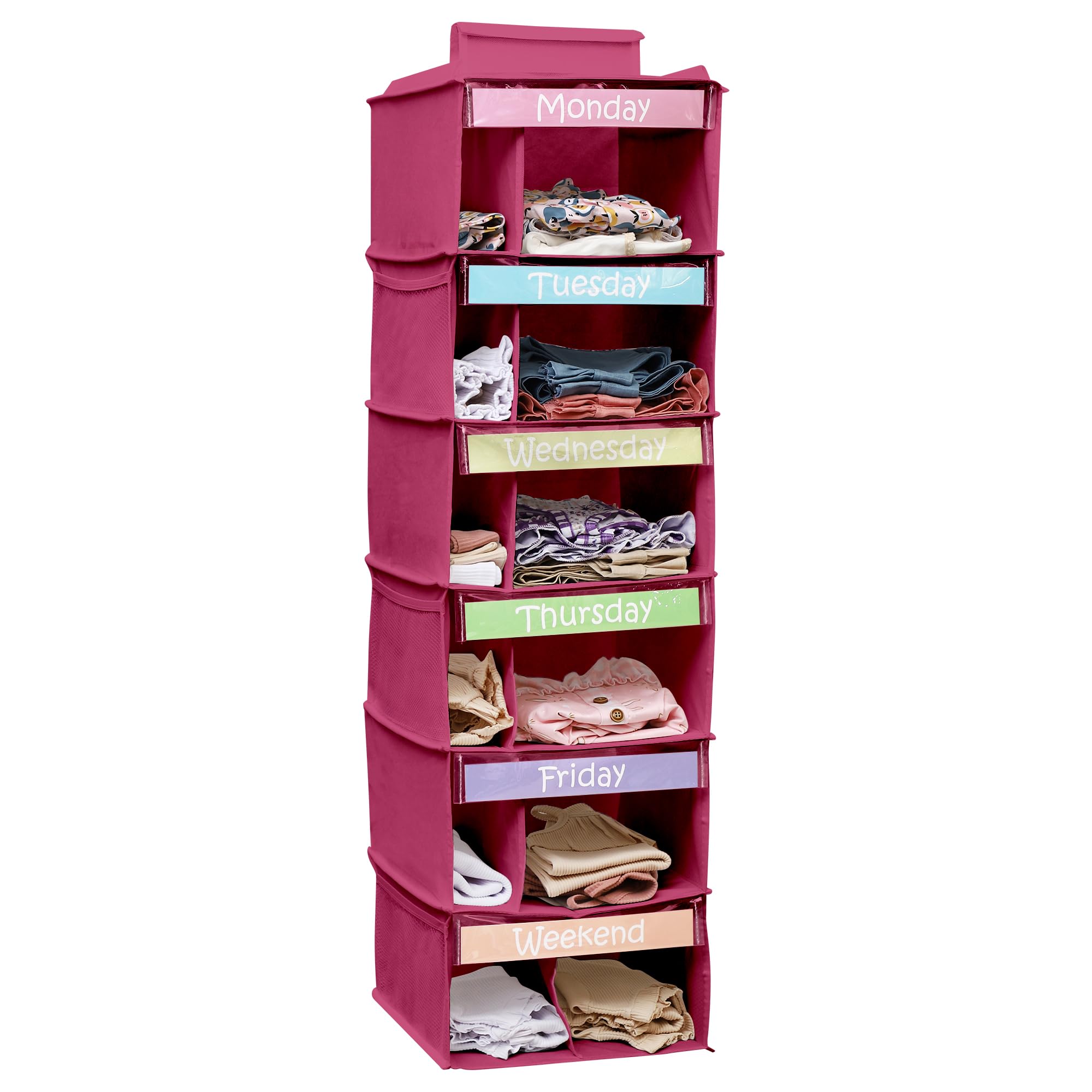 Organiseur de vêtements enfants du lundi au vendredi pour simplifier le matin
