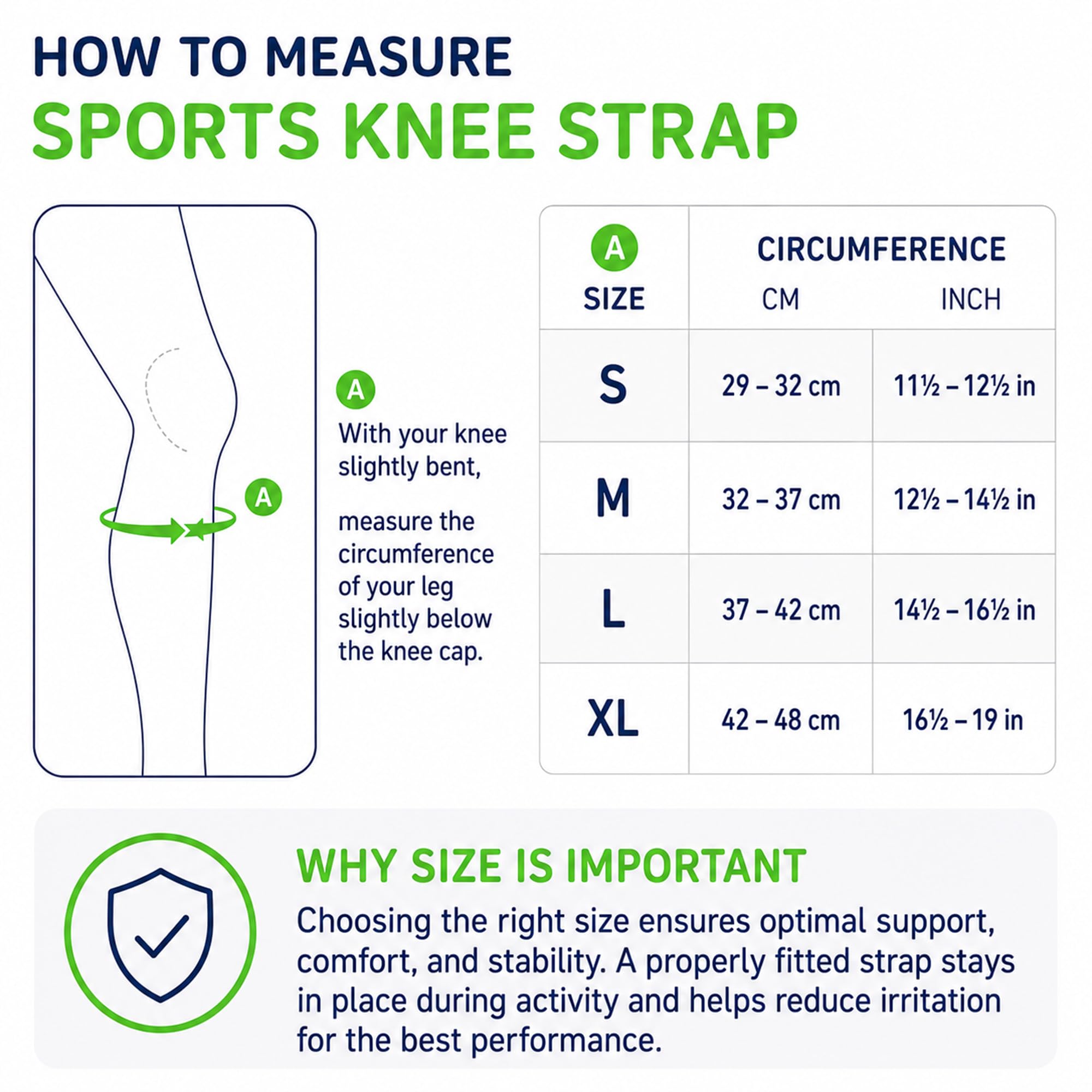 Bauerfeind Bandaż na rzepkę "Knee Strap", pas sportowy na kolano unisex, odciążenie