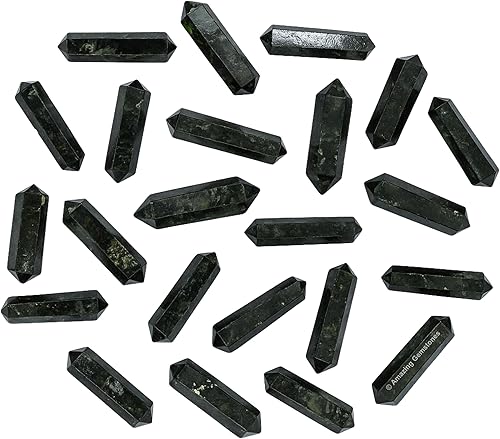 Vista 140 de Amazing Gemstone Puntos de cristal de amatista, cristales curativos y piedras a granel, paquete de 3 puntas curativas de doble terminación