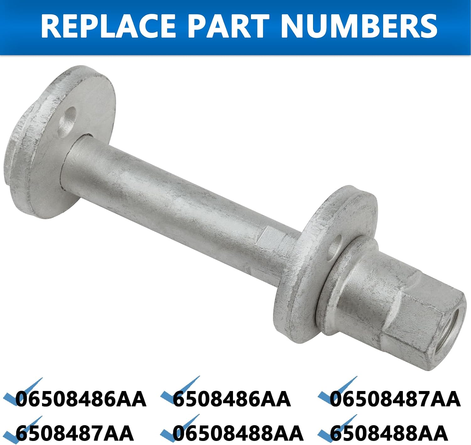2Pcs Rear Toe Link Alignment Bolts Kit, Compatible with Chrysler Dodge Jeep models, 06508486AA 6508486AA
