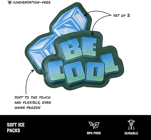 Miniatura 7 de BUILT Paquete de hielo suave, juego de 2, Purple Sunset