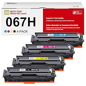 067H Toner Compatible for Canon 067 Toner Cartridge Set - 067 Toner Work for Canon Mf656Cdw Toner Cartridge Mf654Cdw Lbp632Cdw Mf650C Mf653Cdw Printer | High Yield for Canon Cartridge 067 067H 4 Pack