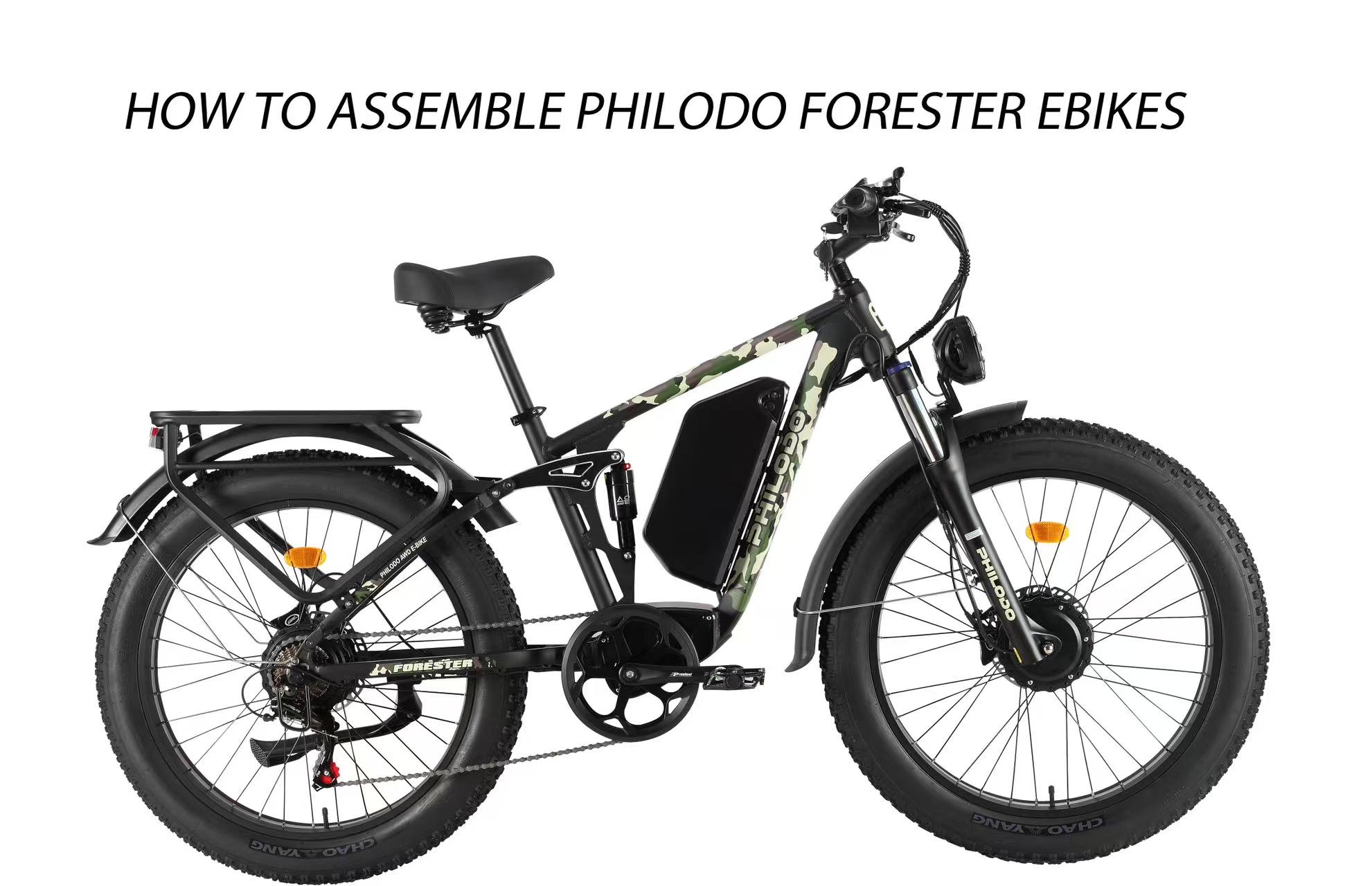 Amazon.com : PHILODO Falcon 60V Off-Road Electric Bike - Dual