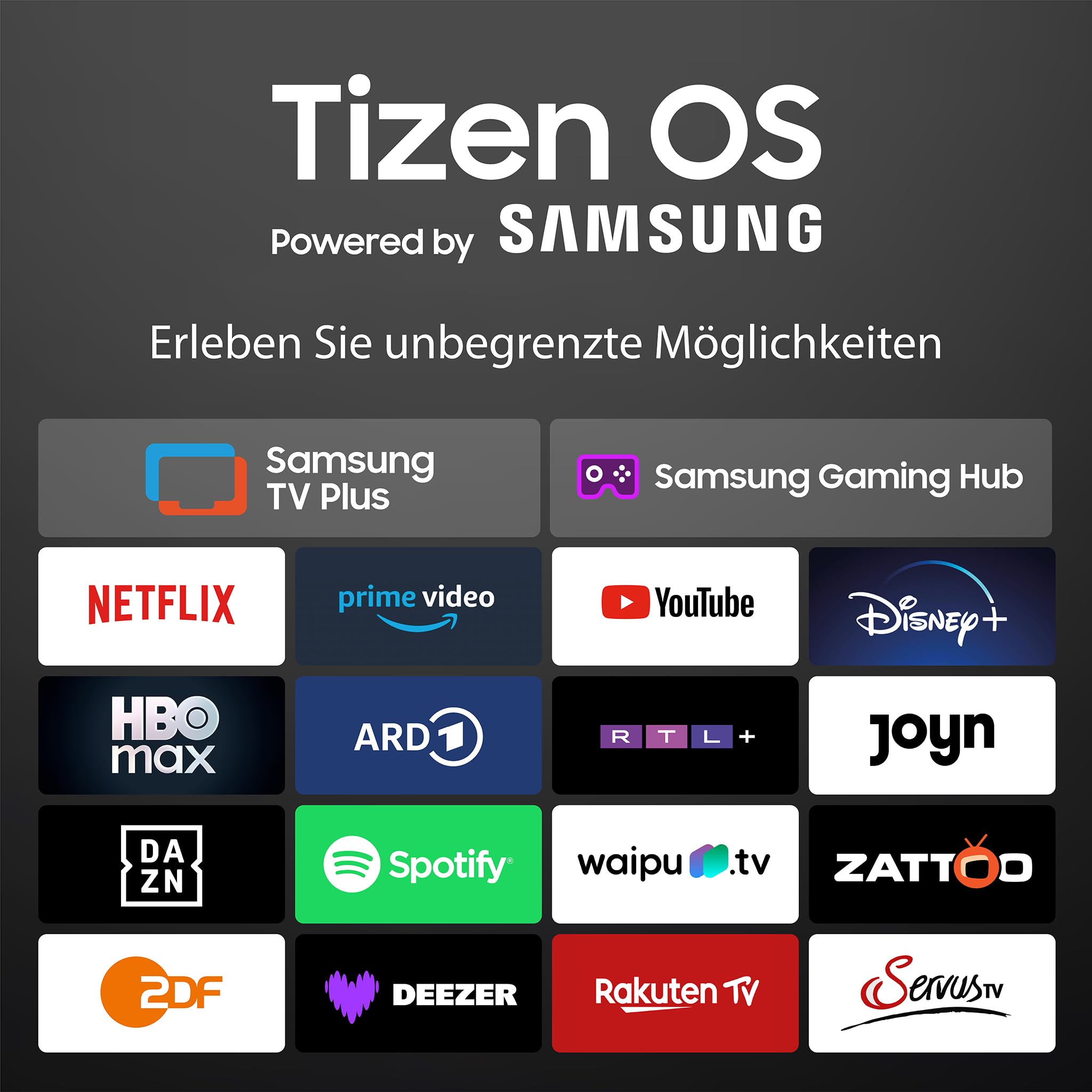 DYON ULTIMAX 40F-TI - 40 Zoll (100 cm) Full-HD Smart TV mit Tizen OS, Triple Tuner (DVB-C/-S2/-T2), Smart & Gaming Hub, Prime Video, Netflix, Disney+