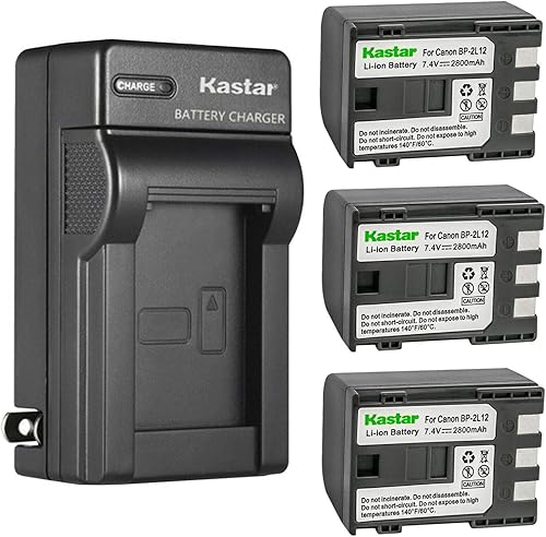 Miniatura 7 de Kastar Paquete de 2 baterías y cargador de pared AC de repuesto para Canon VIXIA HF R11, VIXIA HG10, VIXIA HV20, VIXIA HV30, VIXIA HV40, ZR100,